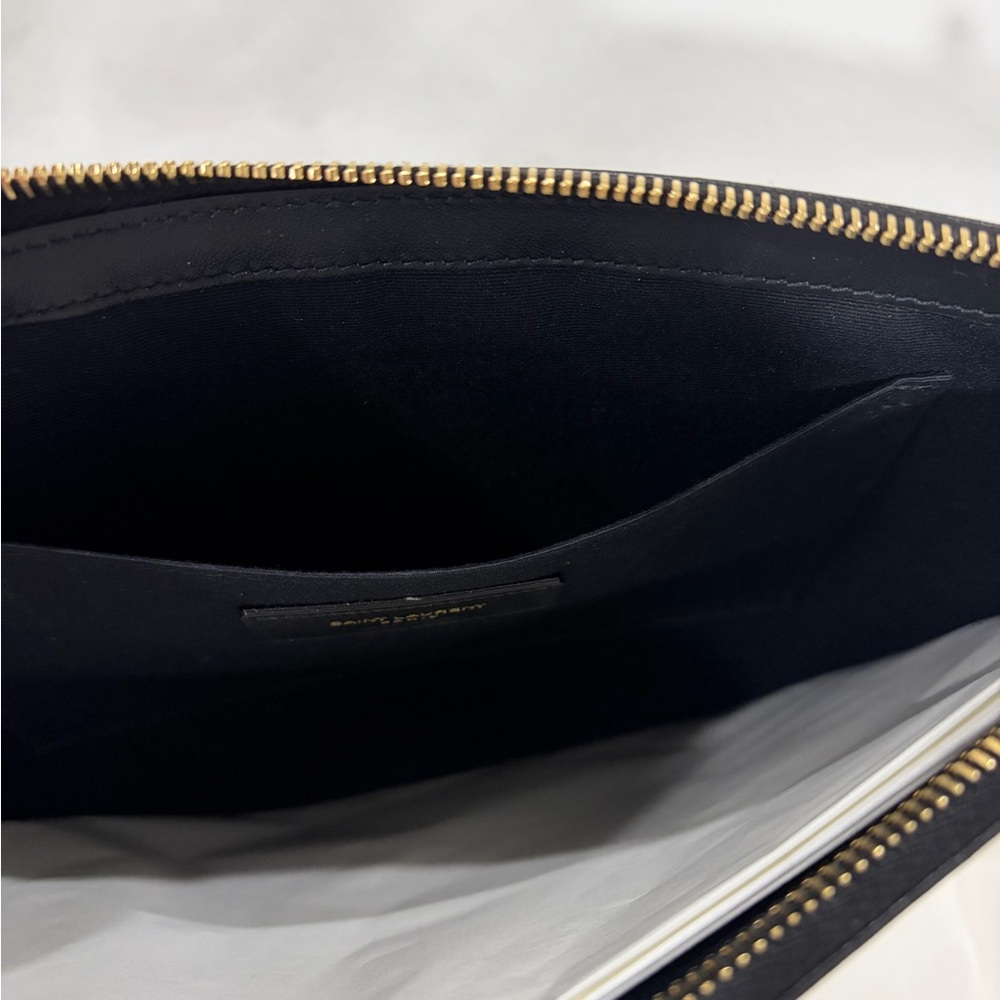Saint Laurent Leopard Print Wristlet - Picture 5 of 7